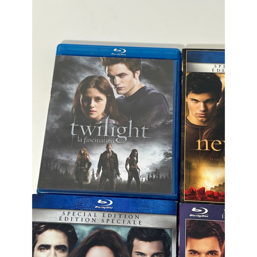 The Twilight Saga Blu-ray Lot Twilight New Moon Eclipse Breaking Dawn Part 1 - Picture 2 of 10